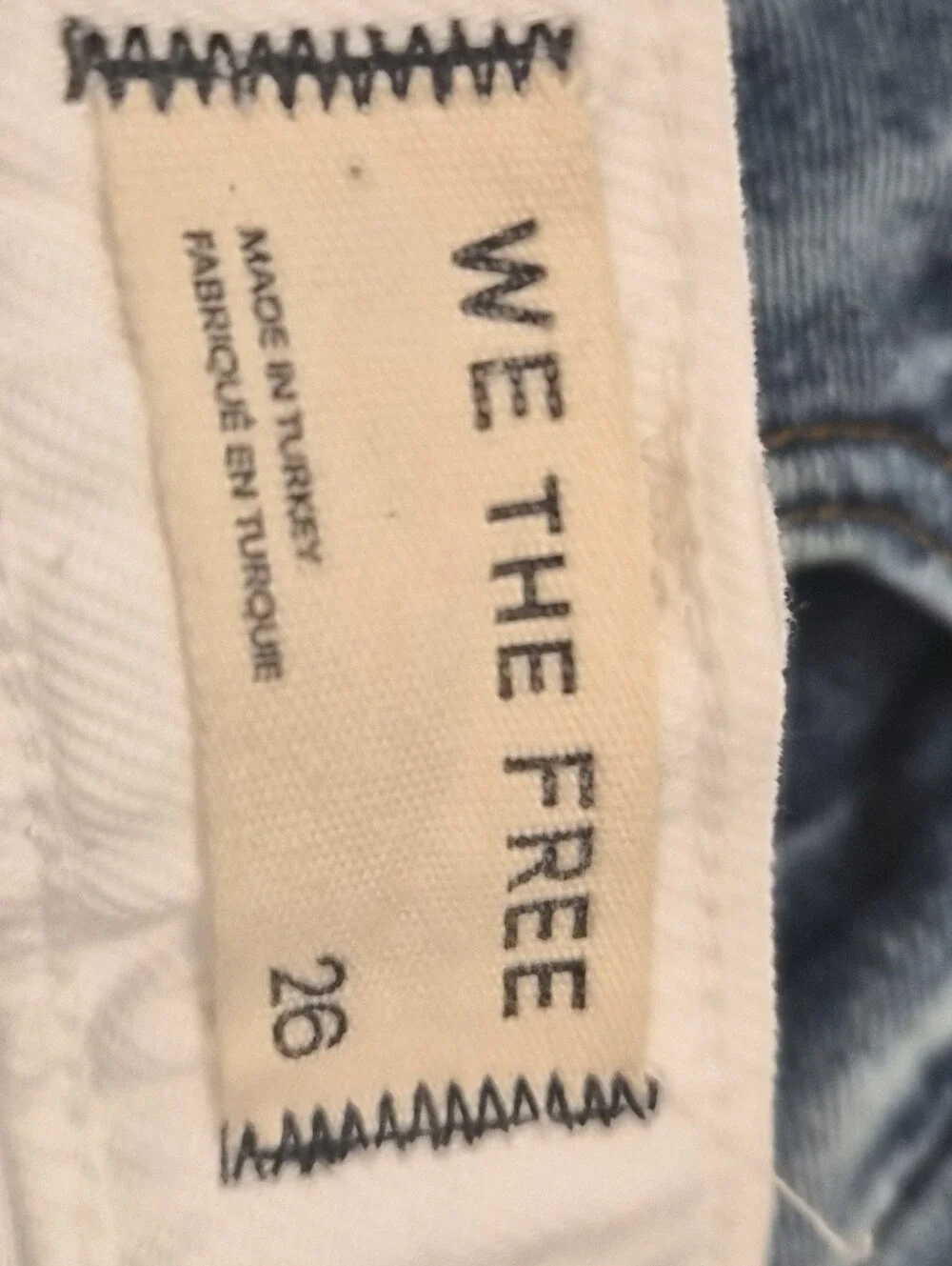 We The Free Free People White Straight Leg Jeans Size 26